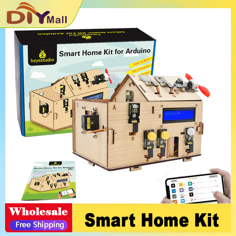Home Automation With Arduino - Keyestudio Akıllı IoT Ev Kiti, PLUS