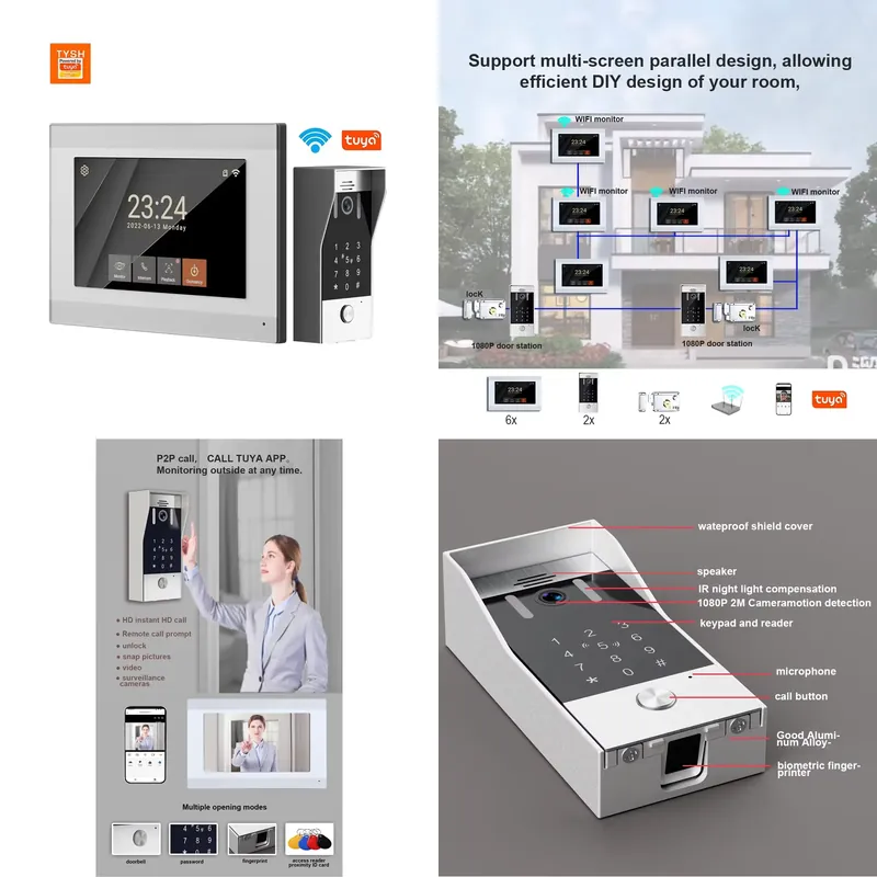 Smart Doorbell Wired - TYSH 2-telli IP Akıllı WiFi Görüntülü