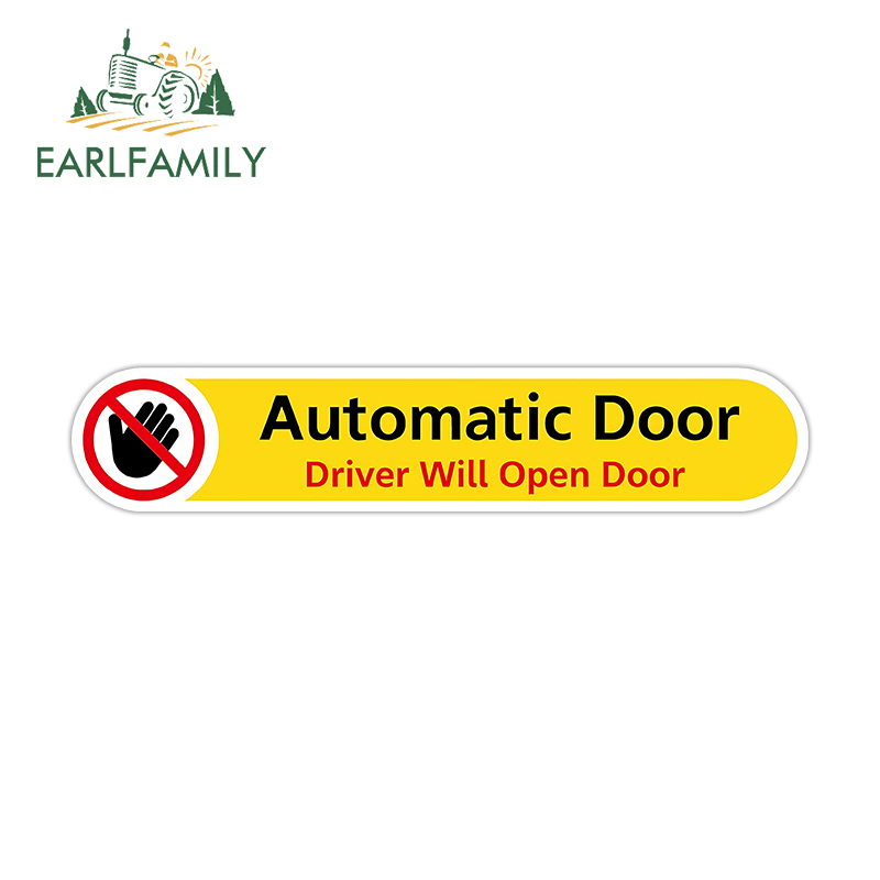 Home Automation System Diy - EARLFAMILY Otomatik Kapı Etiketi Yaratıcı Çıkartmalar