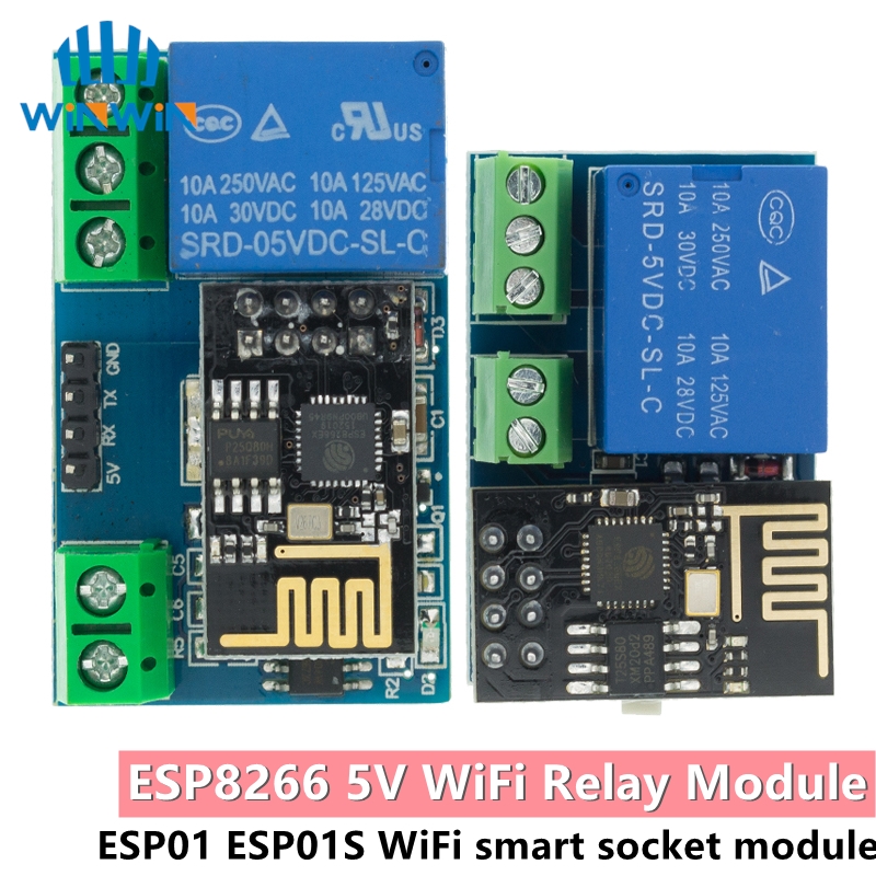 Home Automation With Arduino - ESP8266 ESP-01 ESP-01S 5V WiFi röle
