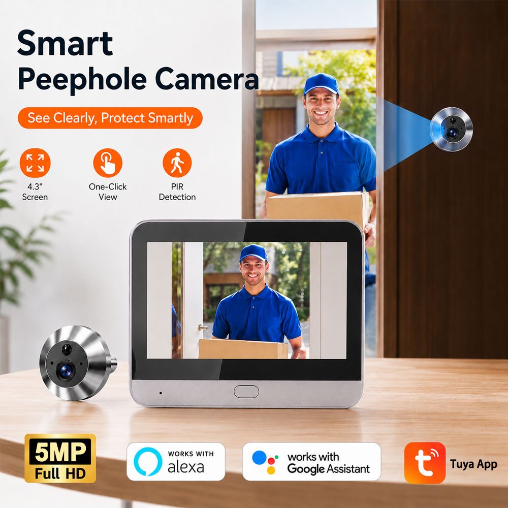 Tuya Smart 5MP 140 °   Geniş G - Smart Doorbell Wired incelemesi ve fiyatı
