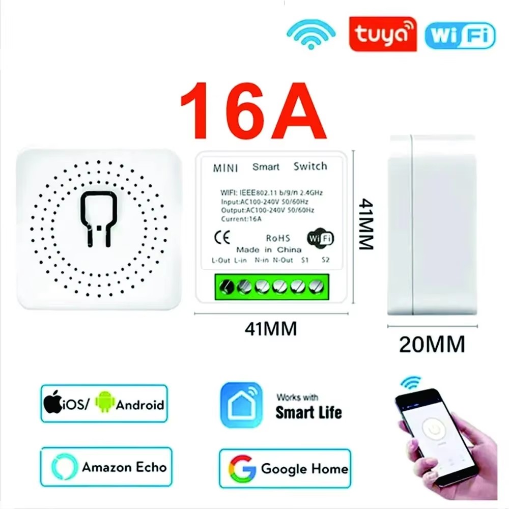 Tuya 16A WiFi Mini Akıllı Anah - Diy Home Automation Controller incelemesi ve fiyatı